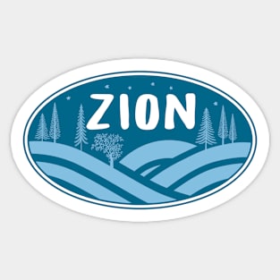 Zion National Park Utah Outdoors Sticker